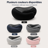 Oreiller de voyage pour le cou en plusieurs couleurs: noir, bleu, gris foncé, rose