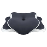 Oreiller cervical ergonomique en forme papillon, mousse à mémoire, bleu foncé