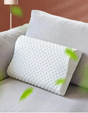 Oreiller cervical blanc en mousse à mémoire à picots, maintien du cou